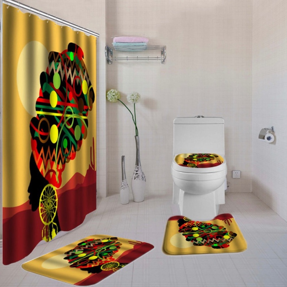 Afrocentric 4-Piece Bathroom Sets
